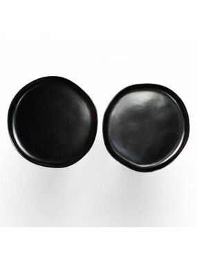 Hearth & Hand Magnolia Black Stoneware 10” Dinner Plates - 2 Count